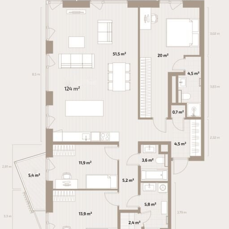 Modern 4-Room Waterfront Apartment with Tallinn Bay Views