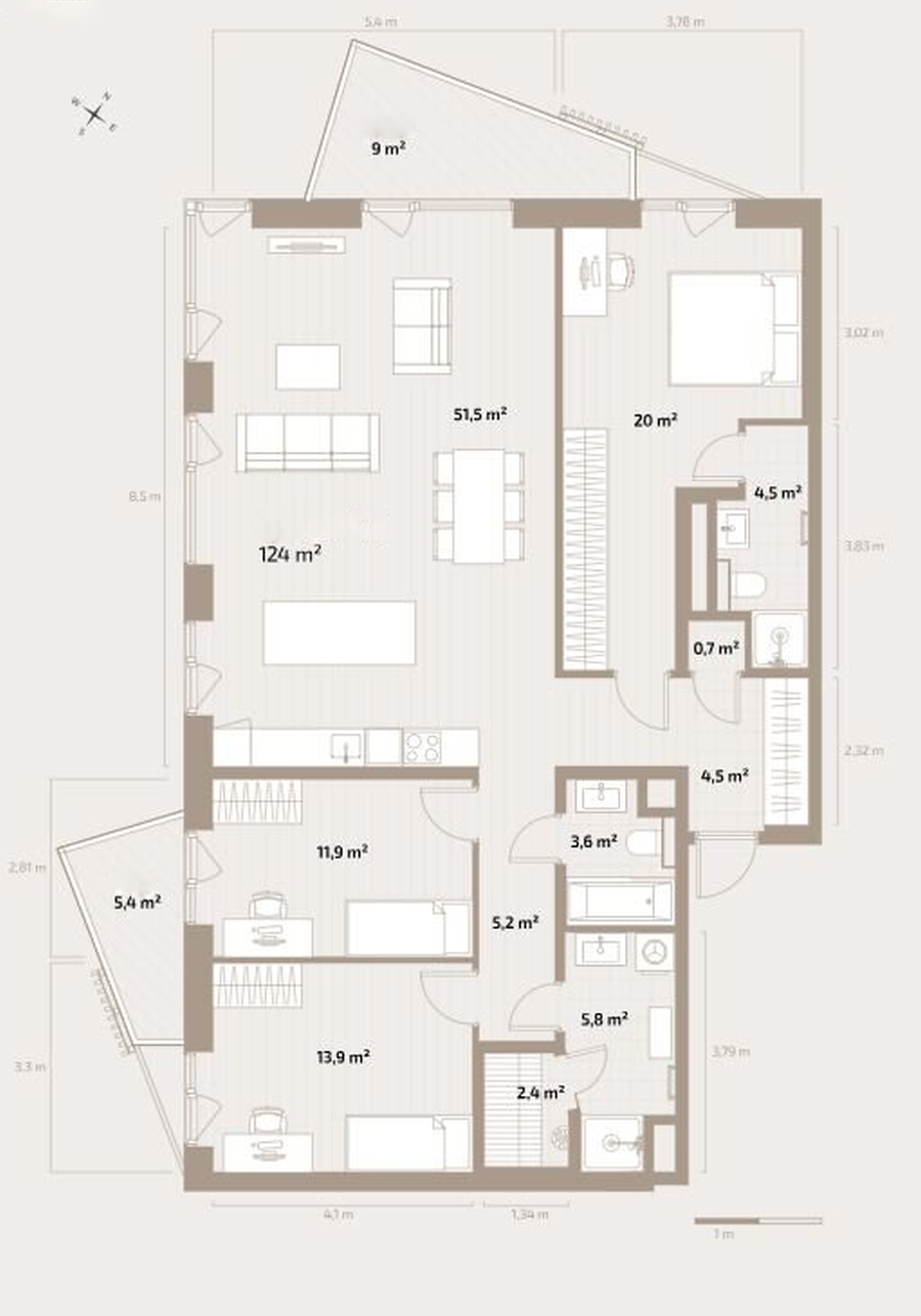 130420281 Modern 4-Room Waterfront Apartment with Tallinn Bay Views