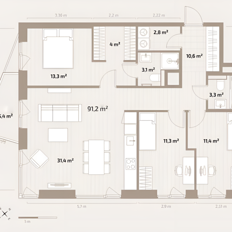 Elegant Family Apartment in Tallinn’s Emerging Waterfront District