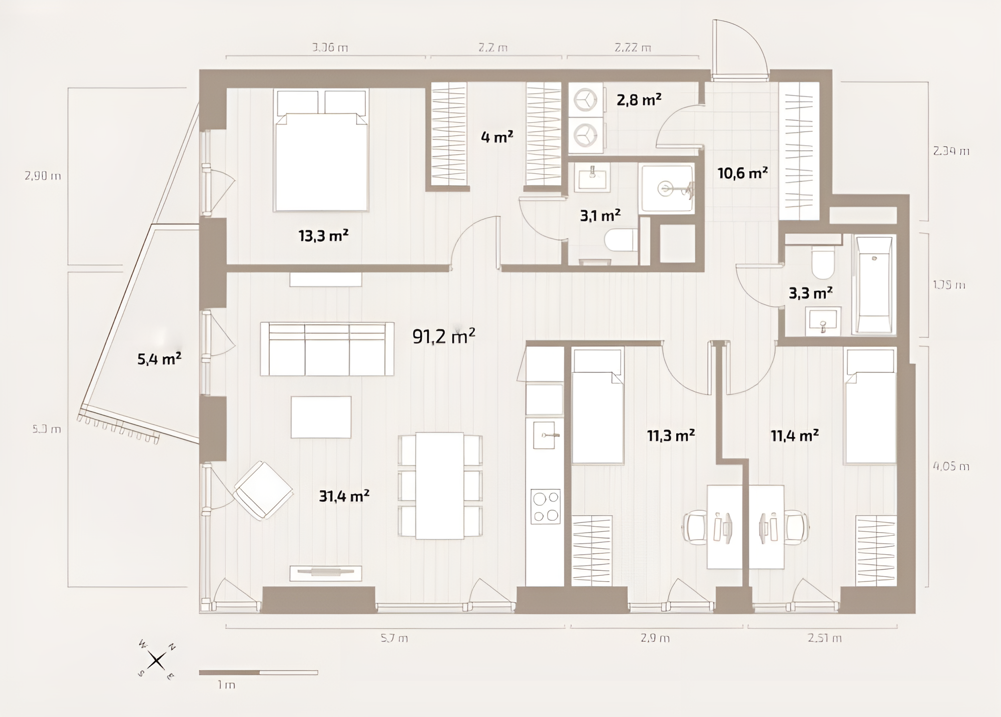 Elegant Family Apartment in Tallinn’s Emerging Waterfront District